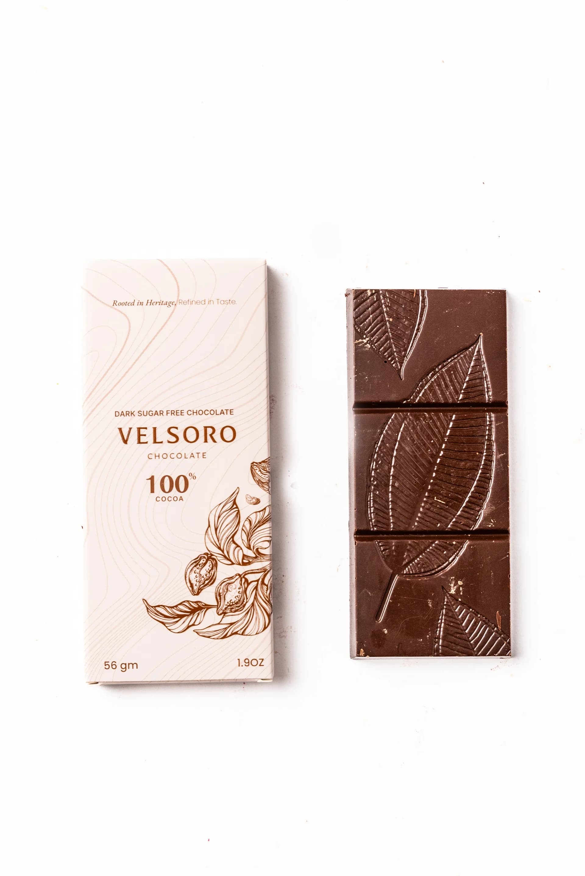 Velsoro Sugar-Free Dark Bar 56g