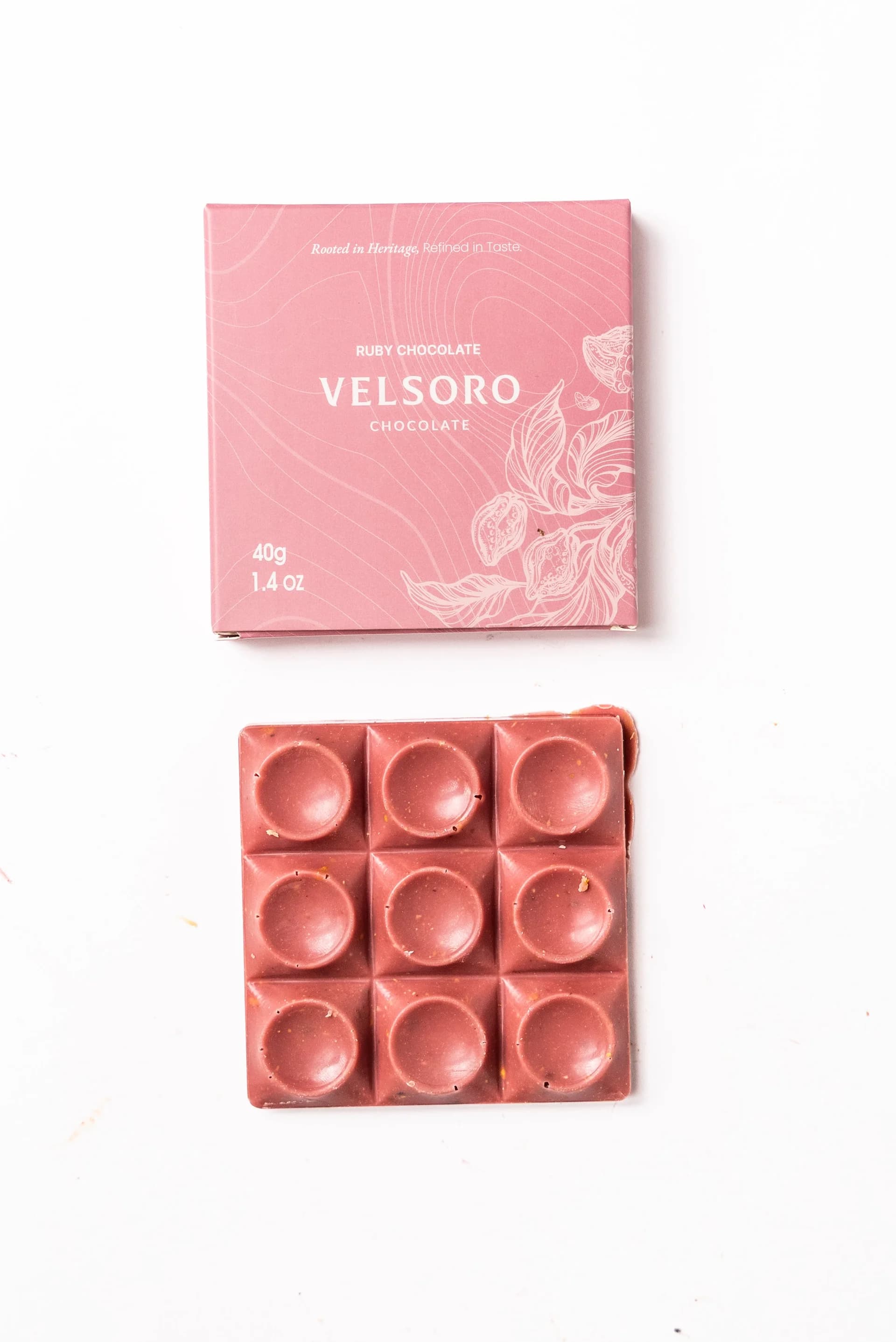 Velsoro Ruby & Pistachio Bar 40g